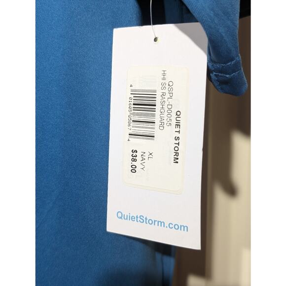 NWT Quiet Storm & Surf Shop Blue Men's Rashguard Tee Size XL - Picture 6 of 10